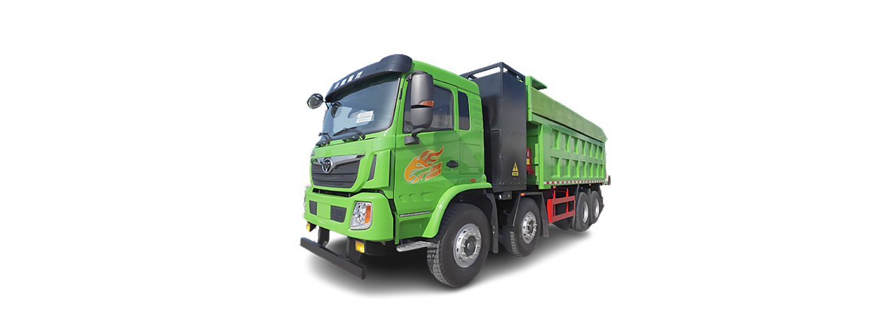 沉汽豪曼8×4换电式纯电动自卸车